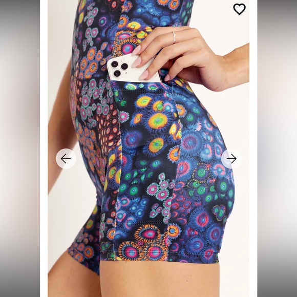 Black Milk Zoa Garden Active Short Catsuit - Limited Size Medium NWOT - Picture 6 of 8